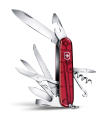 Ніж Victorinox Swiss Army Huntsman прозр.червоний 1.3713.T