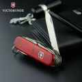Ніж Victorinox Swiss Army Huntsman прозр.червоний 1.3713.T