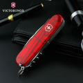 Ніж Victorinox Swiss Army Huntsman прозр.червоний 1.3713.T