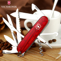 Ніж Victorinox Swiss Army Huntsman прозр.червоний 1.3713.T